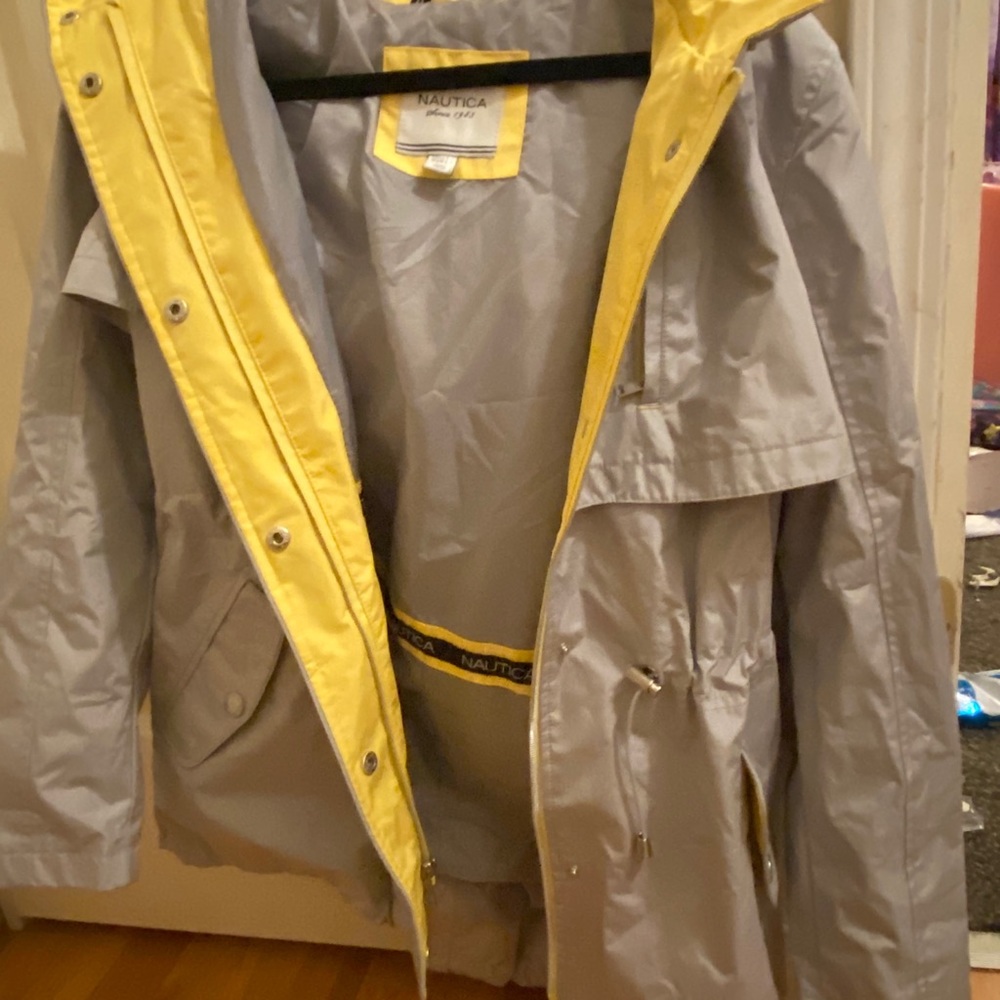 Nautica Yellow And Grey With Blue Accent Jacket